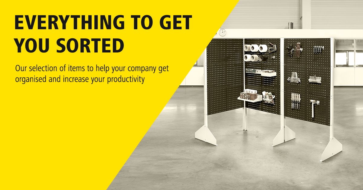Do you always have the right tools to hand, or do they wander off where they should not be? 
We show our best products to improve organisation &amp; efficiency at your workplace: bit.ly/2TVEInW