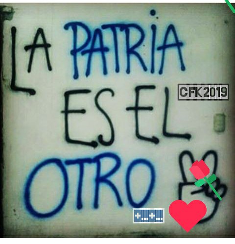 a3sol's tweet image. #LaPatriaEsElOtro sin importar su pensamiento político, religión,sexualidad color altura o lo que fuese #unionNacional #LaPatriaSonPersonas #CFK2019
