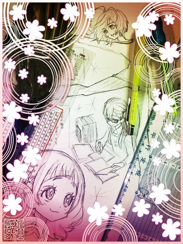 「HUGプリ単行本第2巻」描き下ろし43Pネームをやっと提出しました❣️〆切りがあちこち重なってしまってめちょっく‼️金曜日までがかつてない大修羅場…未知との遭遇です? 