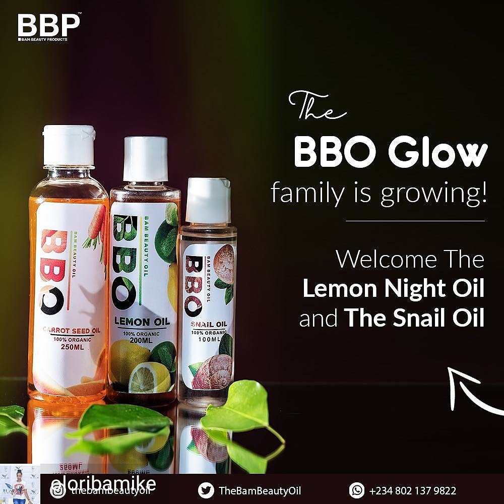 For That Perfect Skin Glow BBO (An Organic and Multi Purpose Oil) is Here For You🌟  Whatsapp  or Dm @TheBamBeautyOil on 08021379822 And get it Delivered To Your Doorstep👌 #WhatsApp #BamBeautyOil #BamBeautyProducts #OrganicProductsinNigeria #OrganicOils #skincare #Skinglow