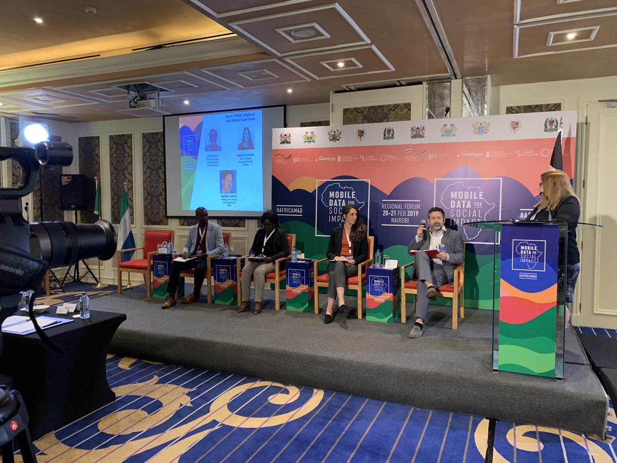 DavisAdieno's tweet image. @MsJenOO from @Data4SDGs chairs the first afternoon session with regional and global experts discussing capacity, models and opportunities to scale #AfricaM4D