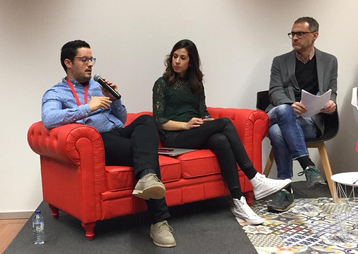 TICSud's tweet image. El nostre Clúster Manager Gabriel Domènech explica les solucions que ofereix el @TICSud als associats: formació a mida i creació del Portal TicTalent per a captar talent, entre d'altres. #MobileTalks #MobileWeekReus @mWeek_MWC