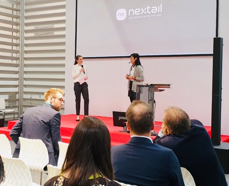 Second day of hosting the Omnichannel Forum at the #eurocis2019, the leading trade fair for retail technology - discussing the power of prescriptive analytics with Debra Lee of Nextail Labs.