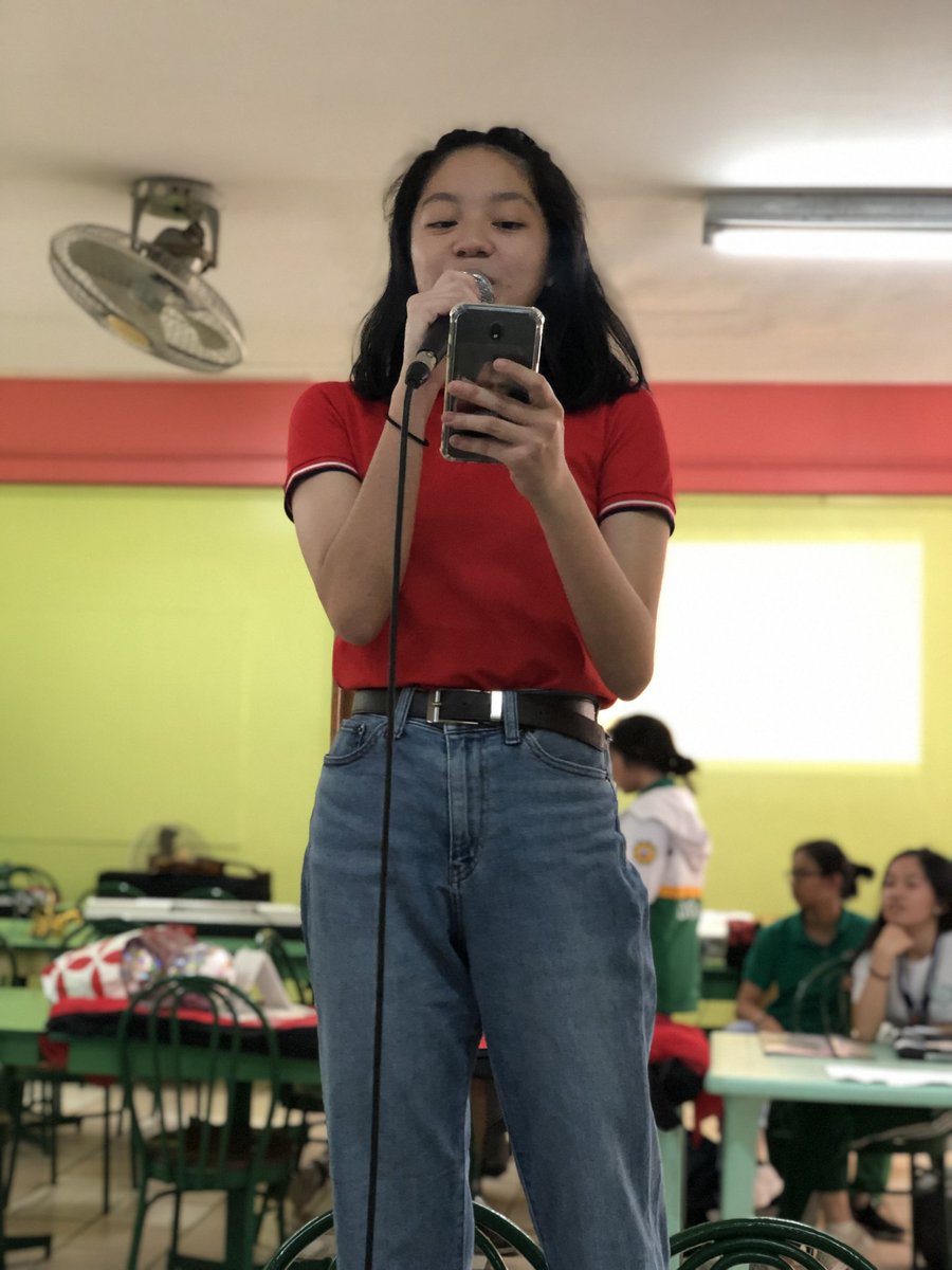 SCTPowerhouse19's tweet photo. Angela Sioson and Macy Ferrer running for your PRO delivered their canteen speech today. Vote Wisely,  Paulinians! https://t.co/B31fr8TcLJ