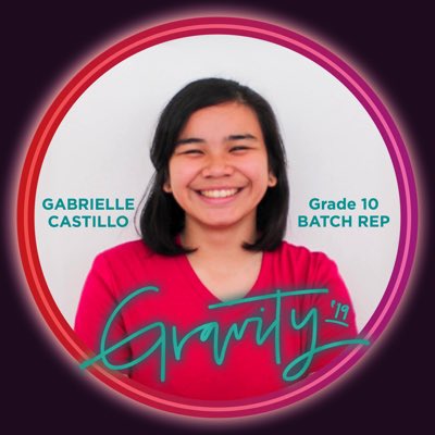 qurebi's tweet photo. Nangangakong magbibigay ng taos pusong serbisyo sa taong bayan dahil kayo ang aming lakas sa pagbabago. Ako si GABBY CASTILLO tumatakbo bilang inyong GRADE 10 BATCH REPRESENTATIVE. Kami, ang Gravity 2019.
#CASamamosabuhay #GRAVITY2019 https://t.co/mVEXal540x