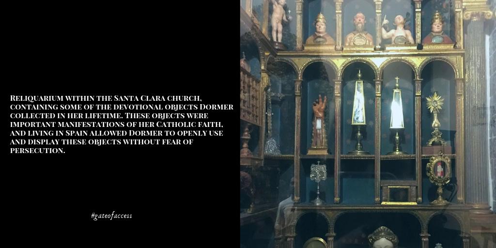 ERC_TIDE's tweet photo. ‘Those health-bringing wounds’ - the devotional objects in the duchess of Feria’s cabinet were important manifestations of her #Catholic faith, kept in the Santa Clara church in #Spain where Dormer also financed a convent. #gateofaccess https://t.co/g4CdHvAJEB