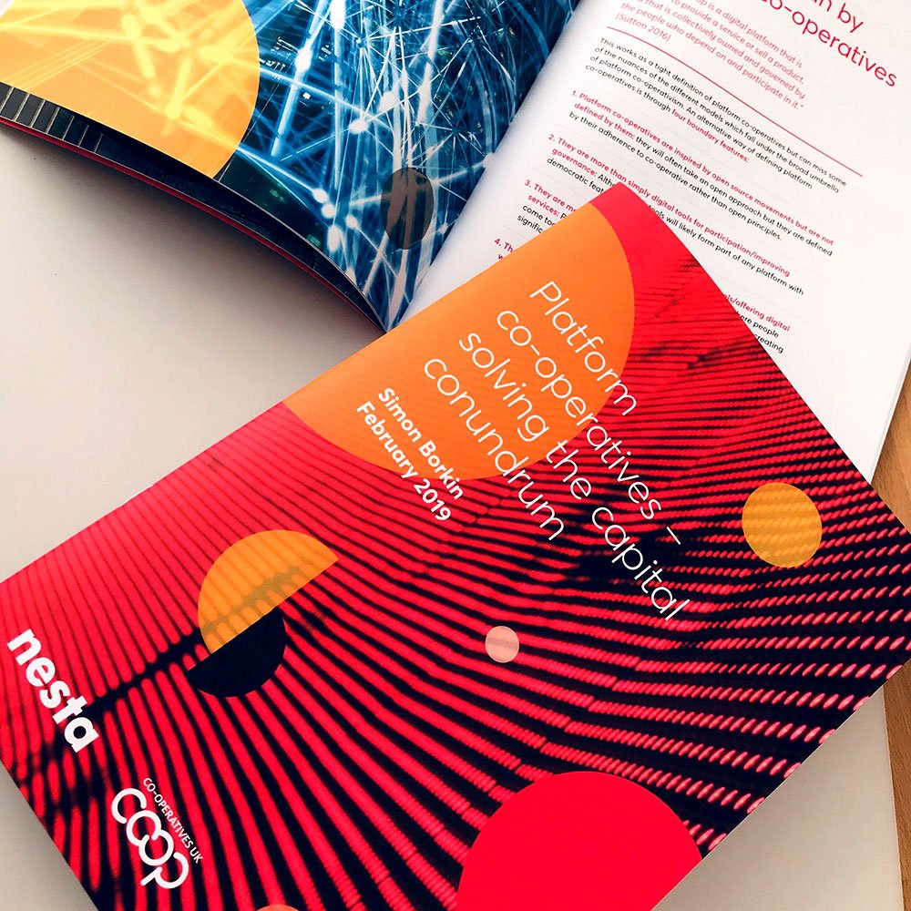 CreativeCoop's tweet photo. We recently had the pleasure to work with @CooperativesUK  and @nesta_uk designing the “Solving the Capital Conundrum” report. If you couldn’t get along to the event last night you can read the paper in full here - https://t.co/LJc9QfoZrX #platformcoop https://t.co/5end9wz9oL