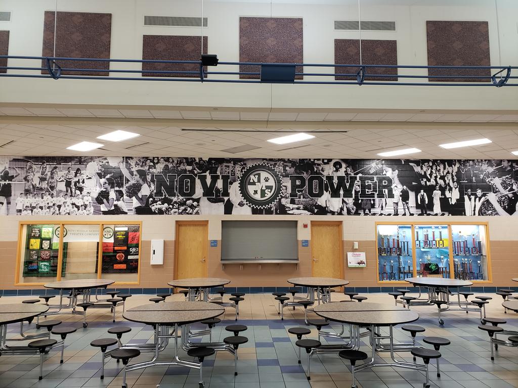 ♡our new cafeteria mural! Thanks NMS PTO