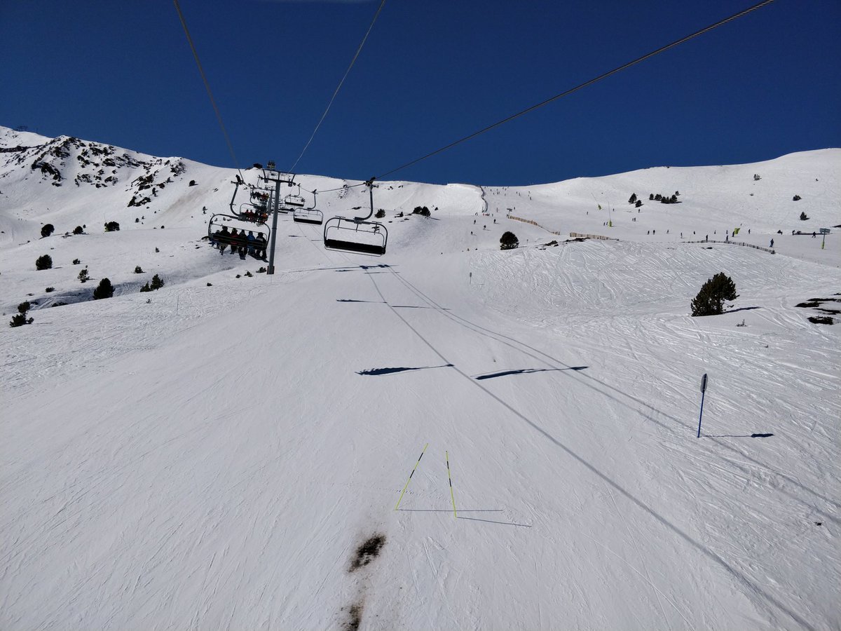 Do skies get any bluer <a href="/grandvalira/">Grandvalira Andorra</a> ???

Fantastic weather for a few days snowboarding with my boy. 🏂

Honest- I did used to be faster than him 🤣 He has such a great relaxed boarding style ♥️