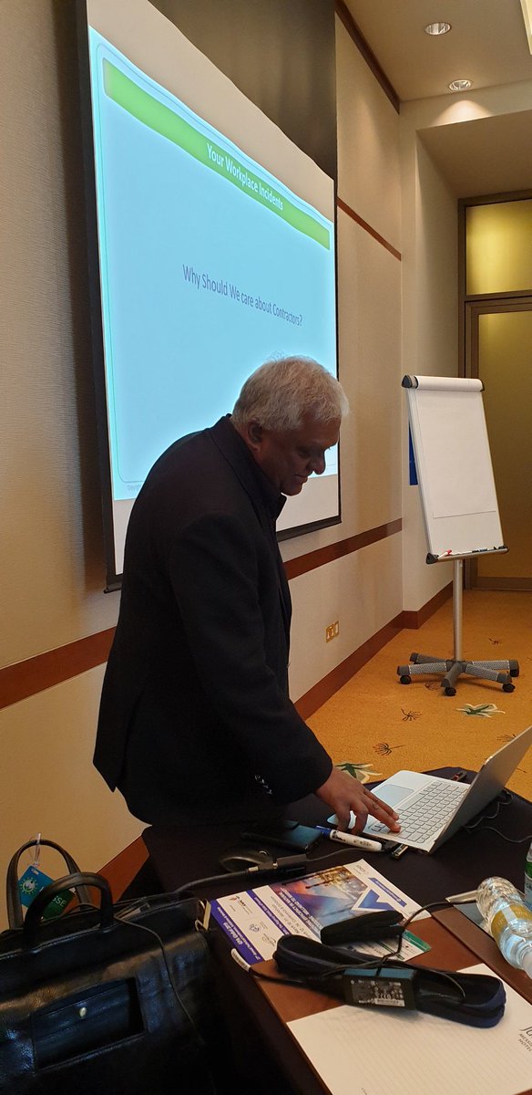 KIHSSE's tweet photo. #kihsse2019 #day3 #workshop3 "Contractor Safety Management" Dr. Chitram Lutchman, President #Safetyerudite Inc. @Official_KPC @KNPCofficial @recso1972 @TOGYnews @EQUATEofficial @kipicofficial @KocOfficial @moh_kuwait @gpa_gcc_chapter @q8petroleum @NEBOSHTweets @Halliburton https://t.co/AphGY8ThWp