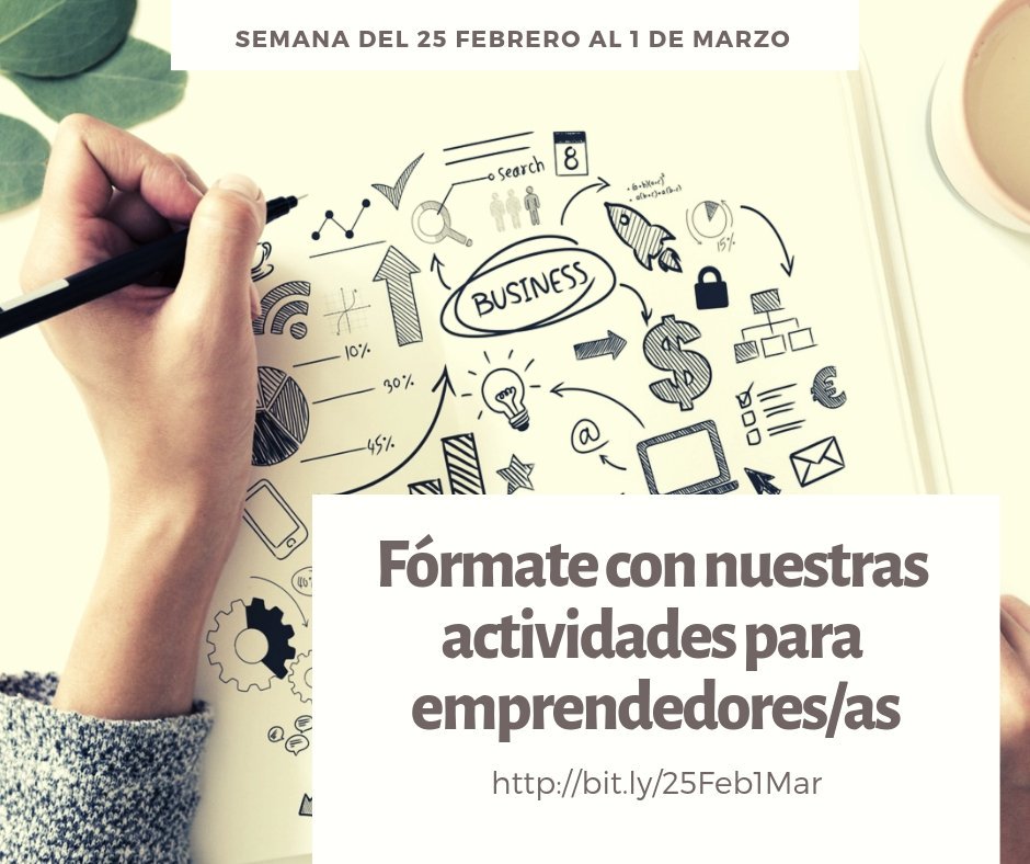 MadridEmprende's tweet photo. Eventos y actividades del 25 de febrero al 1 de marzo #formación #emprendedores #control #económico #arte #CBreakMAD #resolución conflictos https://t.co/kPRgyacjOM https://t.co/yDt61sFJOb