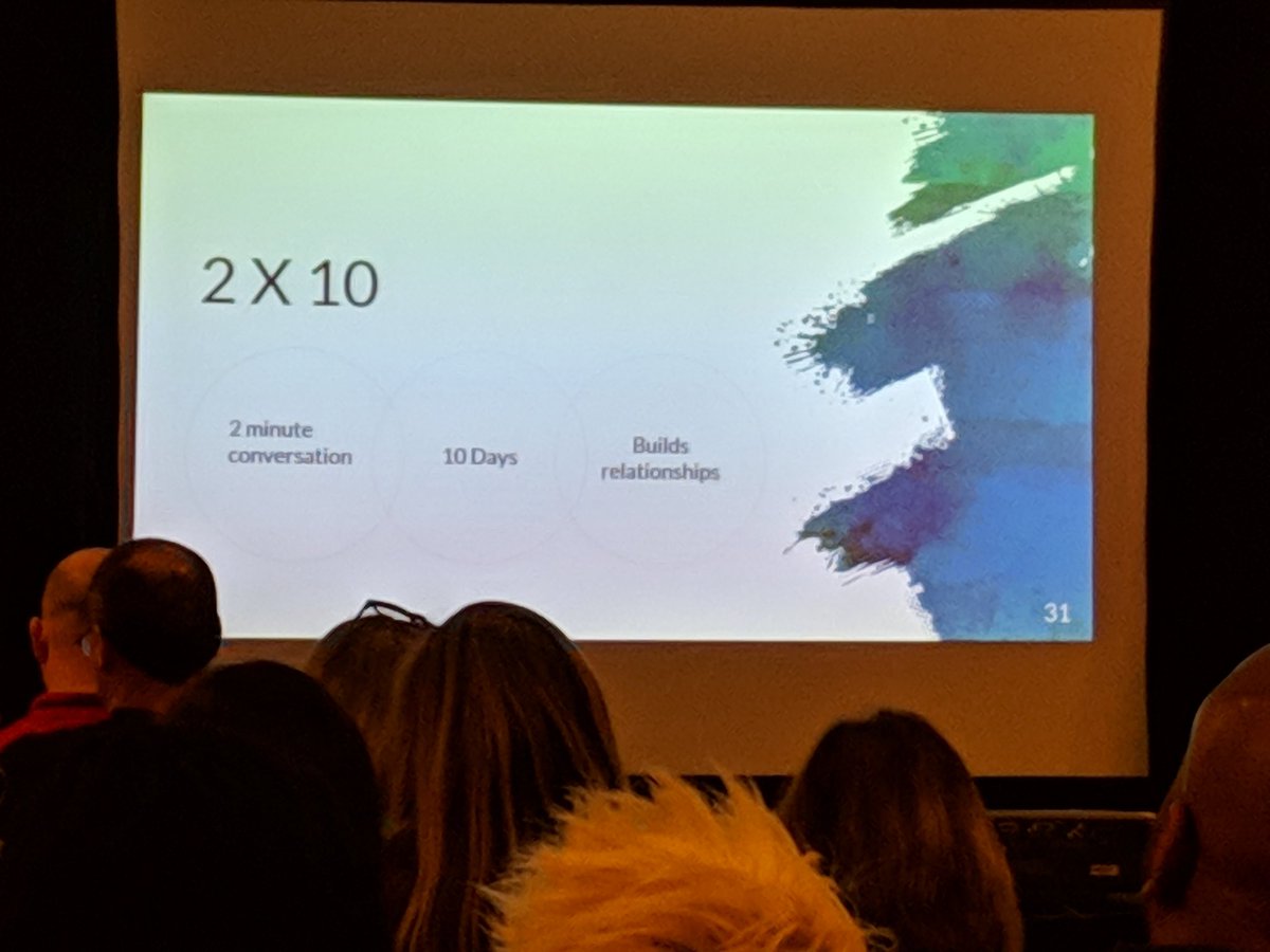 Great strategy to connect with students #TSS2019ATN