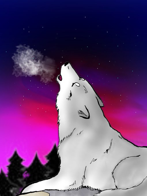 遠吠えのtwitterイラスト検索結果