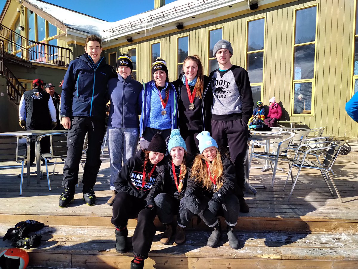 NastasiaKotso's tweet photo. Woooohooo!! π Congrats to our Black Knight girls ski team β· on their EOSSA gold medal π₯ win!! #OFSSAbound #knightpride @LaSalle_LDSB https://t.co/UQ3uGomEnQ