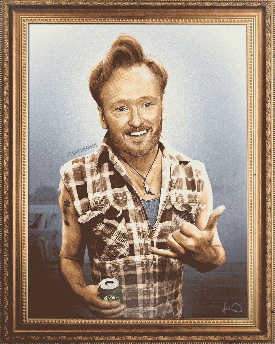 shiftrefresh's tweet photo. Stoked to have my comedy idol Conan O'Brien in Australia at the moment! Although somewhat concerned he may be fitting in a little too well! 😉🇦🇺

#ConanAustralia #TeamCoco #AussieBogan https://t.co/lXW0xoSnB3