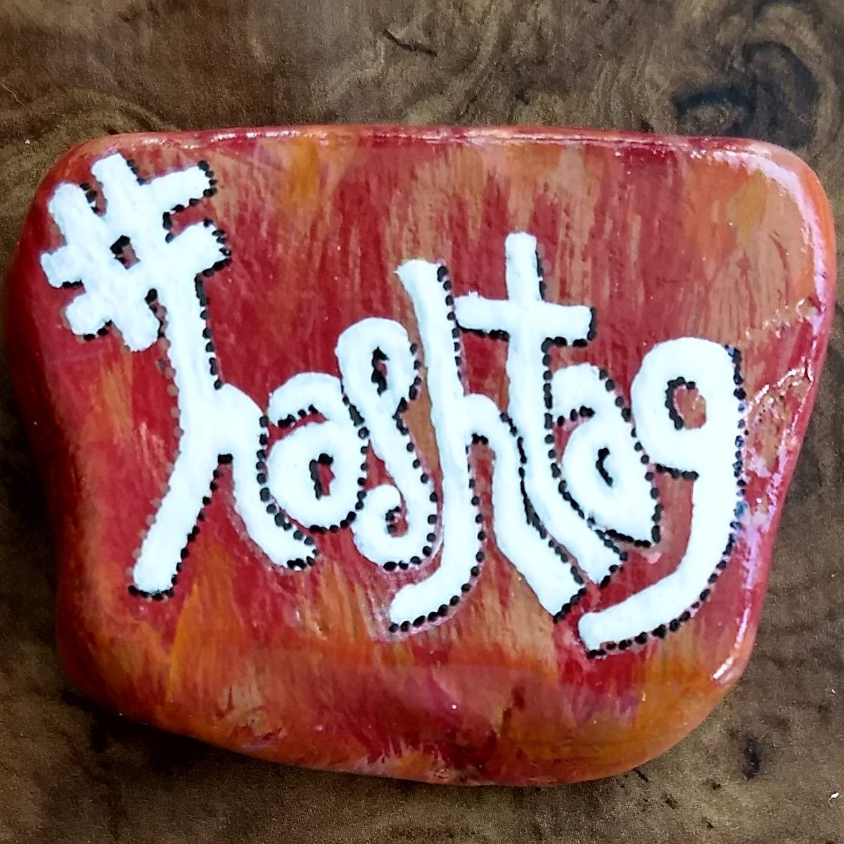 Are you drowning in, dreaming about or otherwise occupied with #hashtags? Sorry, just a lil rock humor. ;-)

#hashtag #hashtagart #hashtaghashtag #socialmedia #socialmediahumor #rockyourlife #Rockon 
#paintedrock #handmade
#paperweight #uniquegifts  #rockyourgarden