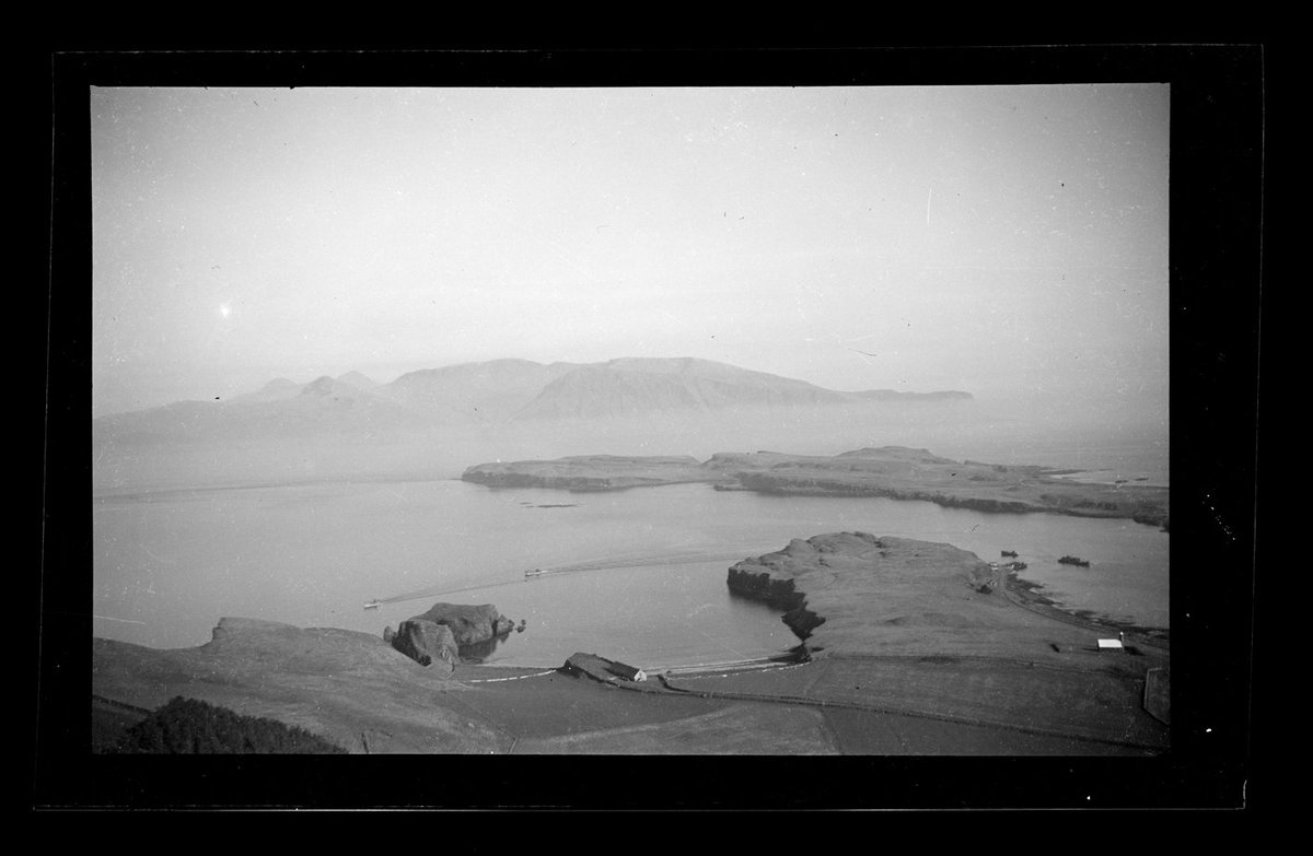 I've recently started on an epic journey to help digitise the #MargaretFayShawPhotographyCollection and am keen to share my favourite photos. Here's a view of one of the most geologically stunning Hebridean Islands #Rum shot from #Canna 1938-50 @NTSCollections #MortonPhotoProject