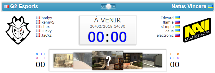 malekCSGO's tweet image. G2 vs NAVI c'est maintenant ca se jouera sur inferno une map forte des 2 équipes ça s'annonce tres partagé et on aime ca go G2 je commente le match sur twitch

twitch.tv/malek_csgo
