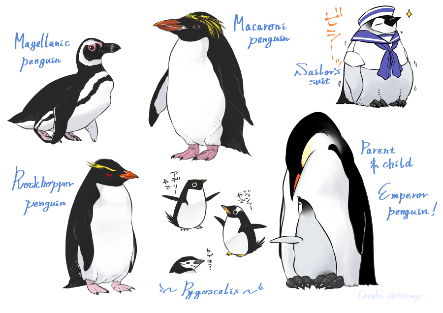 ペンギンはこっち 
#私の絵柄が性癖に刺さる人に届いてほしい 
