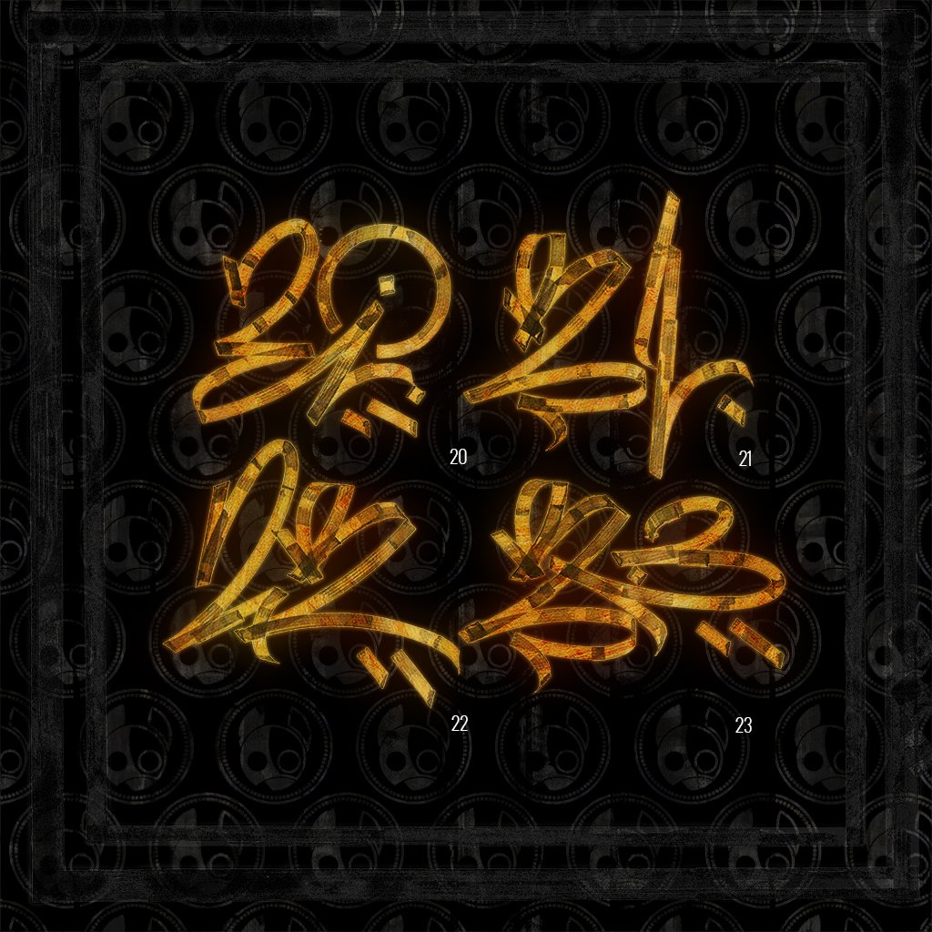 Eight8Foxes's tweet photo. - 20.21.22.23 -
@eightfoxes
#calligraffiti #calligraphie #handwritting #calligrafuturism #abstractcalligraphy #black #gold #eightfoxes #corabook #instaart #streetart #artoftheday #artsy #artistic #artist  #onelove #grafittiart #hobby https://t.co/TS6kwkDJpC