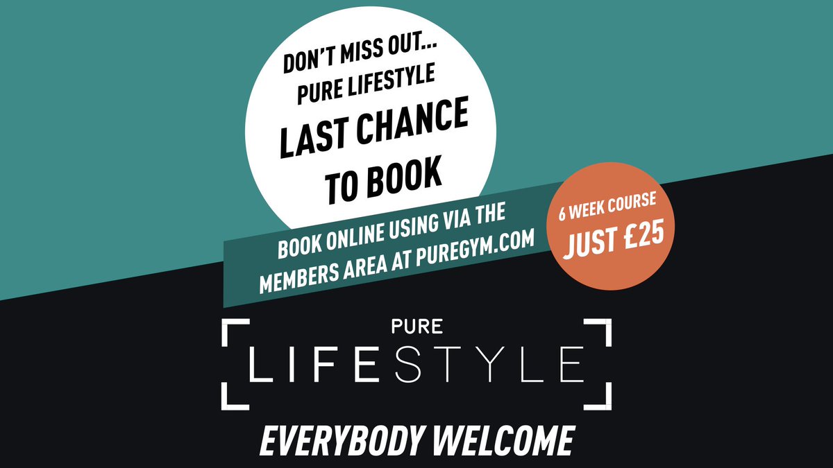 ChimpPT's tweet photo. Last chance to book for Wednesday #PureLifestyle session... also new session added - Friday 7pm @PureGym_NPT 
.
Head to the members area @PureGym to book your space! 
https://t.co/mh4FUtzeeG https://t.co/SL9fOSG5W9