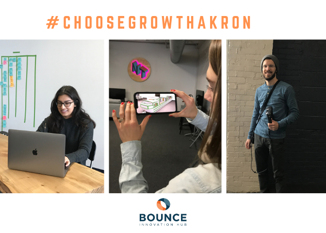 #ChooseGrowthAkron
<a href="/NewTerritoryAR/">New Territory</a>, located on the sixth floor of Bounce, is growing right in front of our eyes by expanding its team, launching an augmented reality experience at Lock 2 and exploring new, innovative markets.
Learn more: bouncehub.org/2019/02/19/exp…
