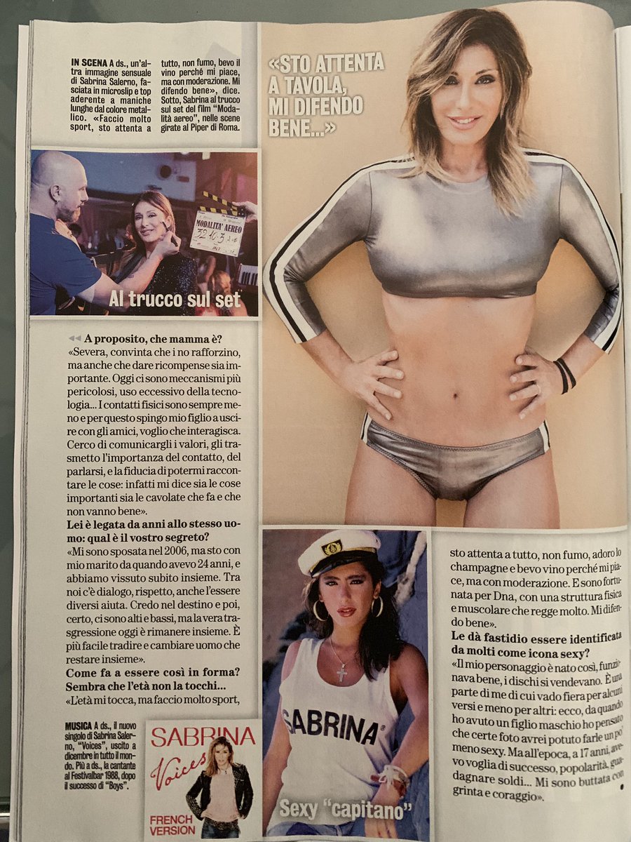 Sabrina Salerno Sur Twitter Da Oggi In Edicola Su Divaedonna Modalitaaereo Paoloruffini Lillo Cinema Musica Famiglia Me Sabrina Sabrinasalerno Https T Co Urvgb1hd5u