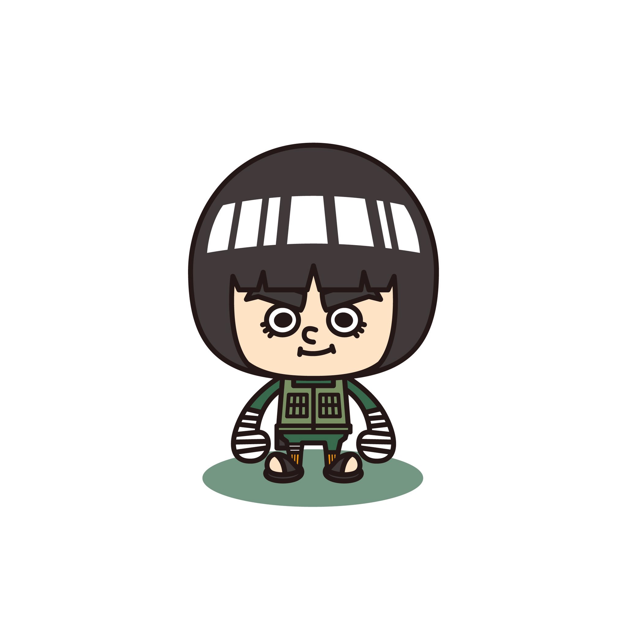 遠藤祐輔 かえるデザイン舎 1日1絵 68日目 この技で証明しましょう 努力が天才を上回ることを ロック リー イラスト キャラ ジャンプ Naruto ナルト 努力の天才 蓮華 忍び 忍者 イラストレーター デザイナー フリーランス 1日1絵