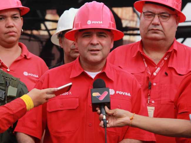 PDVSA's tweet photo. 🇻🇪📣PDVSA controló  incendio  en la sala de bombas de la Estación  Ero, situada en el kilómetro 50 de la troncal 36, en las áreas operacionales de la División Carabobo de la FPO, fue ocasionado por una acción de sabotaje perpetrada por la derecha opositora. https://t.co/j7F9rikoIj