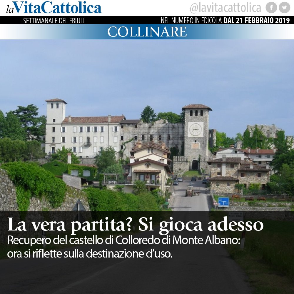 laVitaCattolica's tweet image. #COLLOREDO DI MONTE ALBANO - Un simbolo di riscatto e di rinascita. È il castello di Colloredo, il cui recupero è l’ultimo tassello della ricostruzione.
► Sul numero #inEdicola.
--
Abbonamento a "La Vita Cattolica"? In dono la Bibbia in Friulano: bit.ly/2RB88al.
