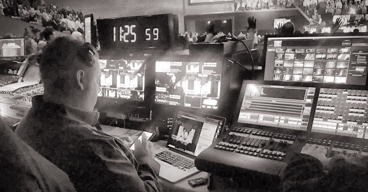 MultisiteLead's tweet photo. BUTTONS AND SCREENS • Production Director @nickrosenbaum searches for just one more screen to use at the Loop Campus @HoustonsFirst  • #multisite #multisitechurch  #multisitemovement #campuspastor #newchurch #pastor #church #churchgrowth #churchmultiplication #multiplychurch https://t.co/VOKyQjTQ6v
