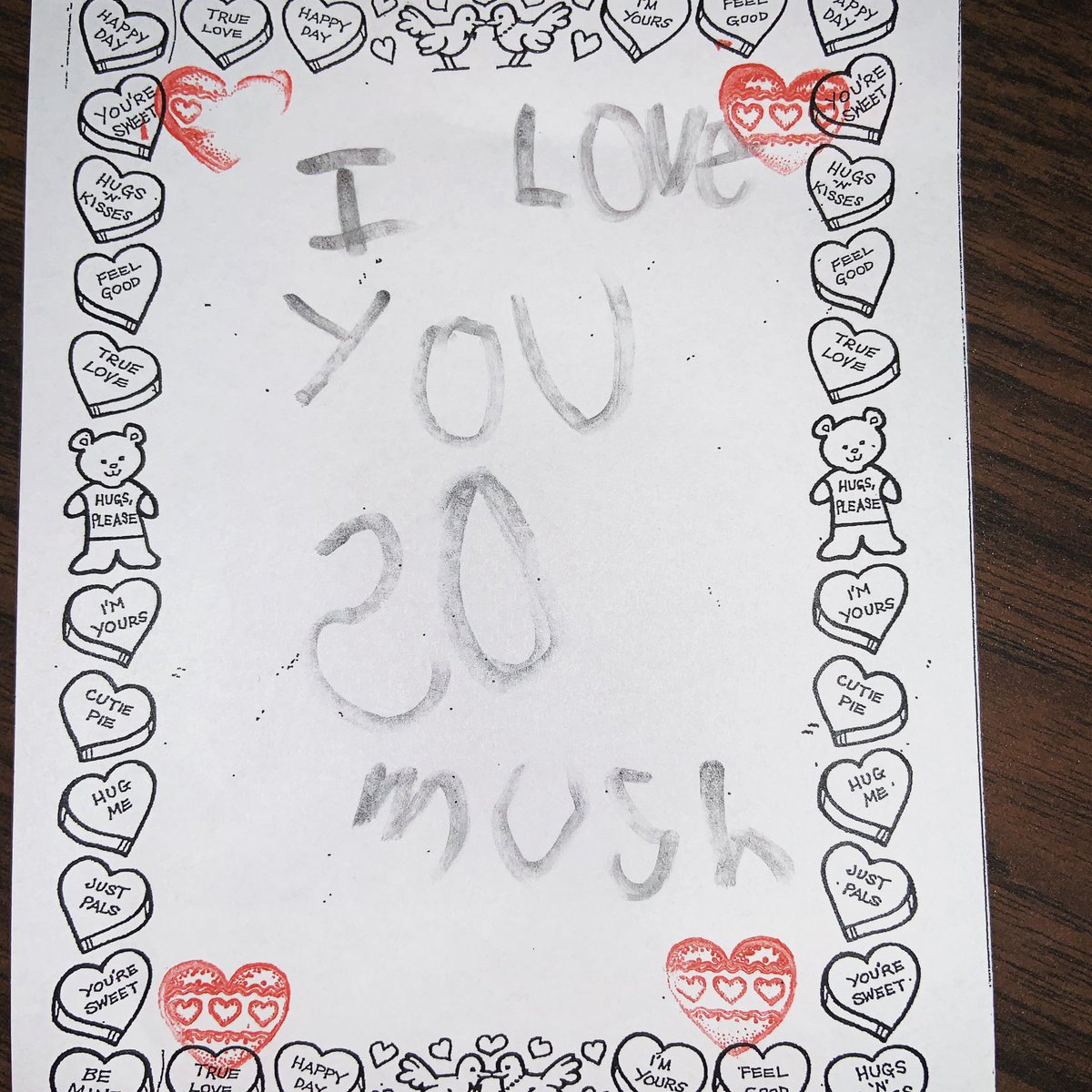 1413Brenda's tweet photo. Love note from a kinderbeaner 📝❤️ #elementaryschoolcounseling #ilovemyjob https://t.co/etE7AdNewT