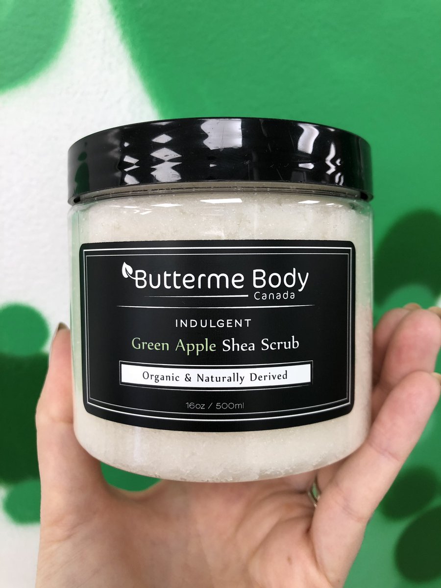 AllureBodyBar's tweet photo. An apple scrub a day, keeps the winter skin away! π Sooth and heal your tired, flaky, dull skin with our very own #ButtermeBody #skincare line. All lotions are #crueltyfree #organic, and locally sourced. Get your hands on some today! #allurebodybar https://t.co/UXYvTMT7T3