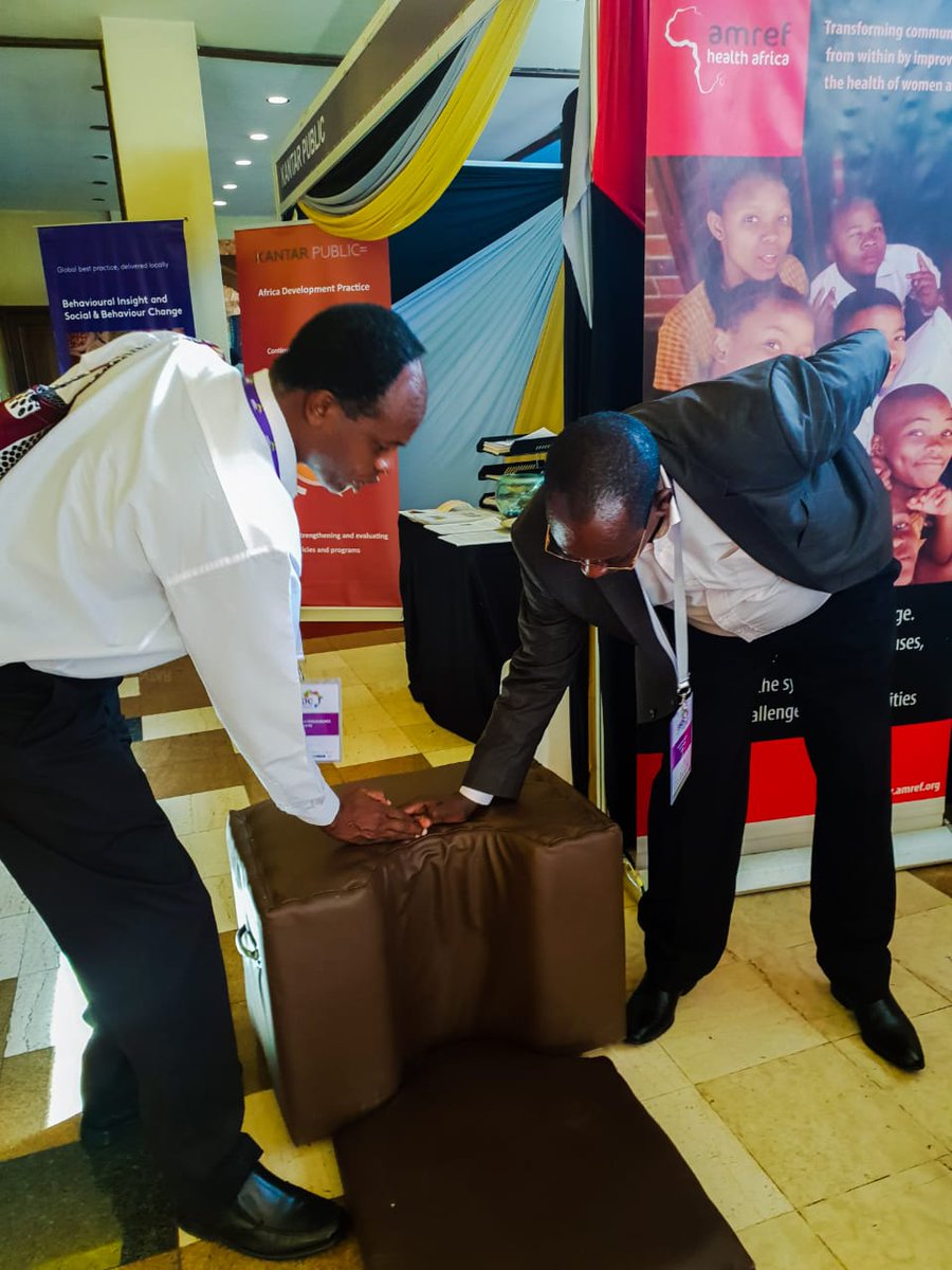 Amref_Kenya's tweet photo. Demonstrating the use of an improvised delivery birth cushion meant to encourage health facility deliveries among Turkana and Samburu women who prefer to deliver in a squating position as opposed to the normal delivery position #ASBConference2019 @AfyaTimiza @USAIDKenya https://t.co/zy7QGg8BvJ