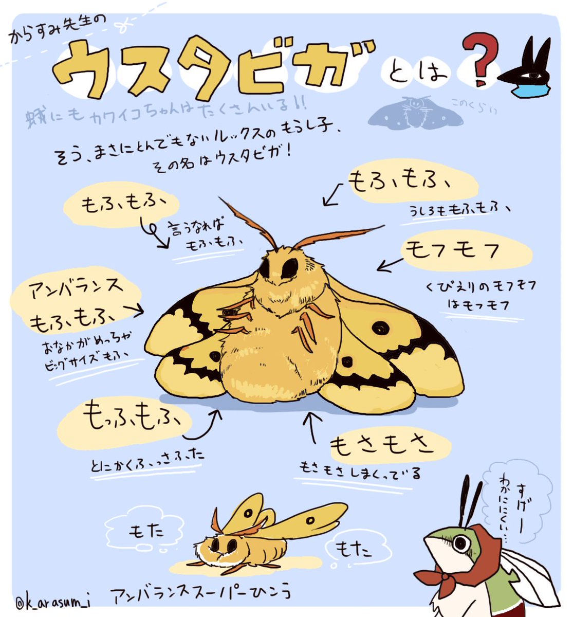 #他人に理解されにくい自分の好きなもの
9割りの人が「ぎゃーっ」といいたくなるであろう蛾という虫 