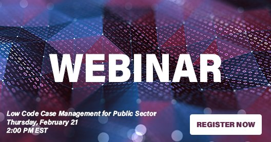 TD_SYNNEX_PS's tweet photo. What differentiates a #lowcode approach to case management in the public sector and how does low-code accelerate application delivery? Find out in this webinar from @Appian #TOMORROW. ​https://t.co/8FYCV5fek2 https://t.co/yPcYnYGg9J