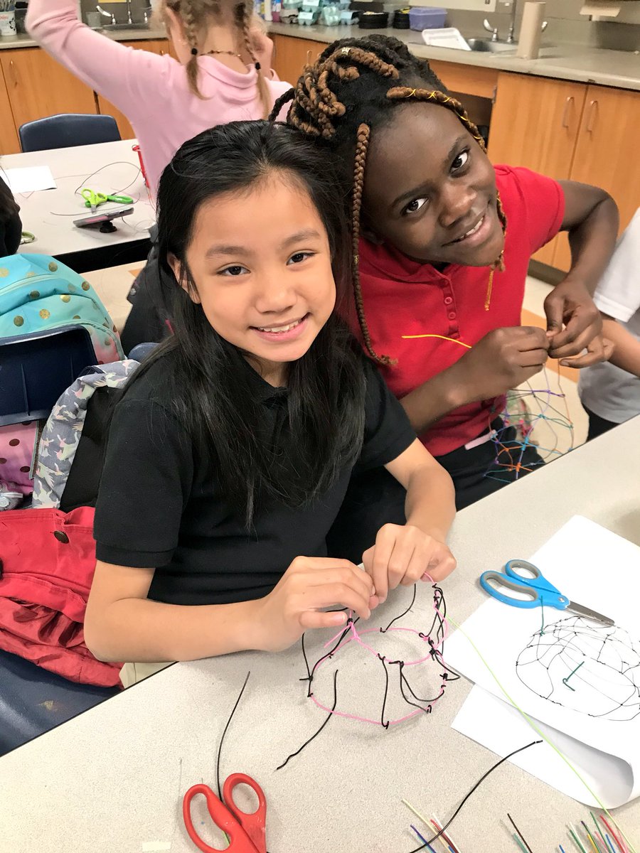 AvenuesartSZ's tweet photo. How cool are these wire armatures that my Art Club is working on?! I’m challenging my students to work outside their comfort zone and build bowls out of wire! A huge thanks to @FoundationManor for their support in our program and believing in our young artists! We appreciate you! https://t.co/Werf7N8ukK