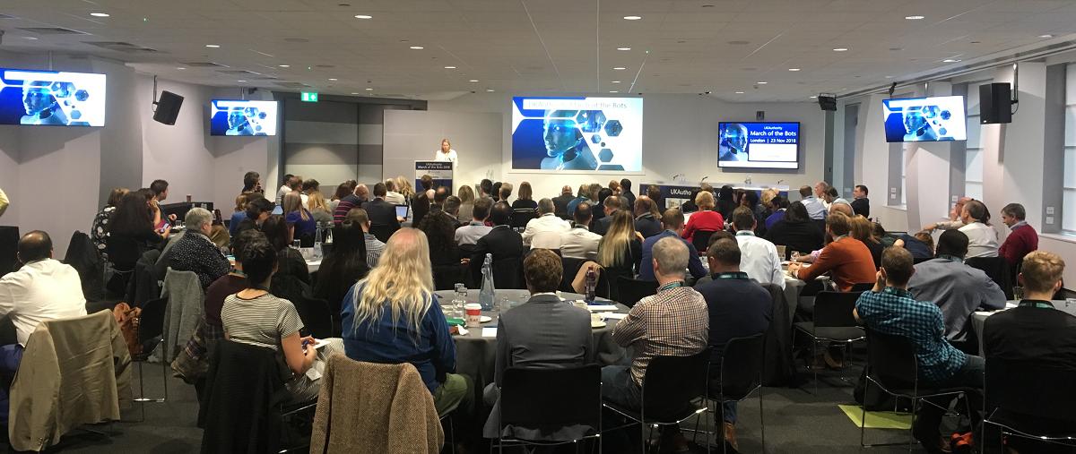 helenolsen's tweet photo. March of the Bots #Bots4Good catch up on our white paper from March of the Bots on Intelligent Automation in the Public Sector, also video highlights from the event and speaker videos. https://t.co/lAGV6xYx4C https://t.co/S68NN2zI4Y