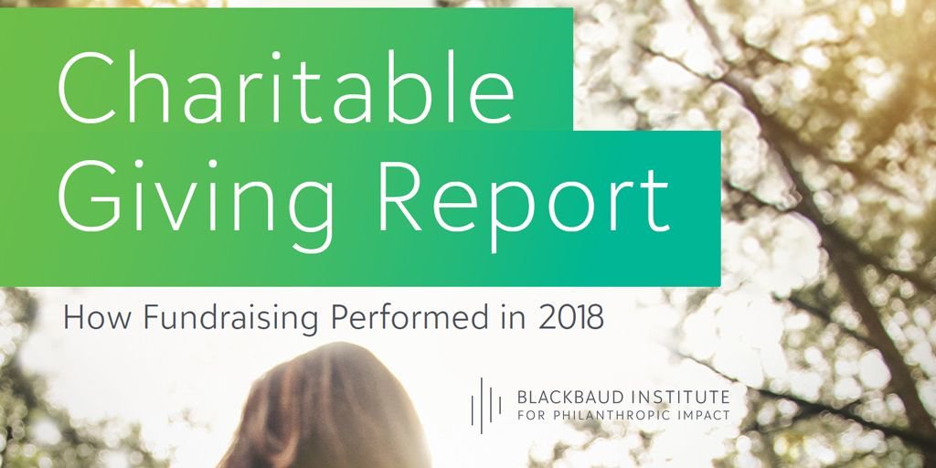 How did fundraising perform in 2018? Download the latest <a href="/Blackbaud/">Blackbaud</a> Institute Charitable Giving Report. buff.ly/2NgZcFh #Fundraising #Nonprofit