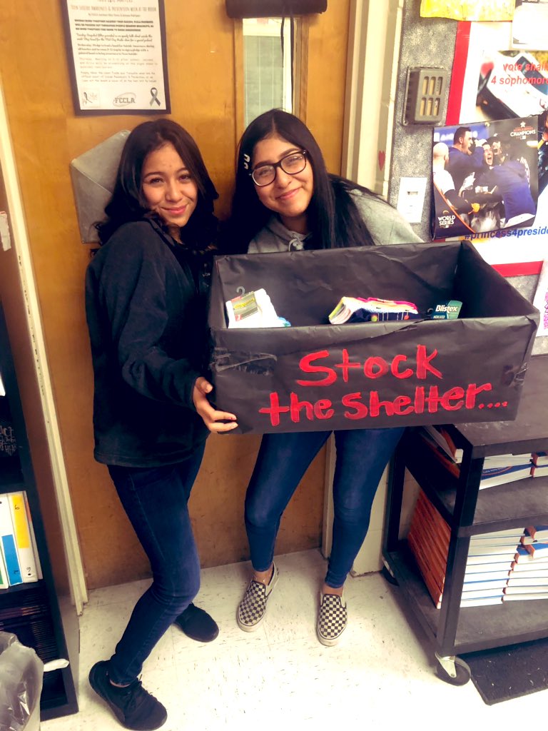 WBHS_FCCLA's tweet photo. Don’t forget to bring your items to Ms. J in room D-12 by Friday! Help us #StockTheShelters &amp; make care packages for the homeless shelters in our Beaumont community! #GiveWhatYouCan #AnythingHelps #FCCLAfam #CallingAllBruins ♥️✨🧦🧤 https://t.co/OUDelPpQrx
