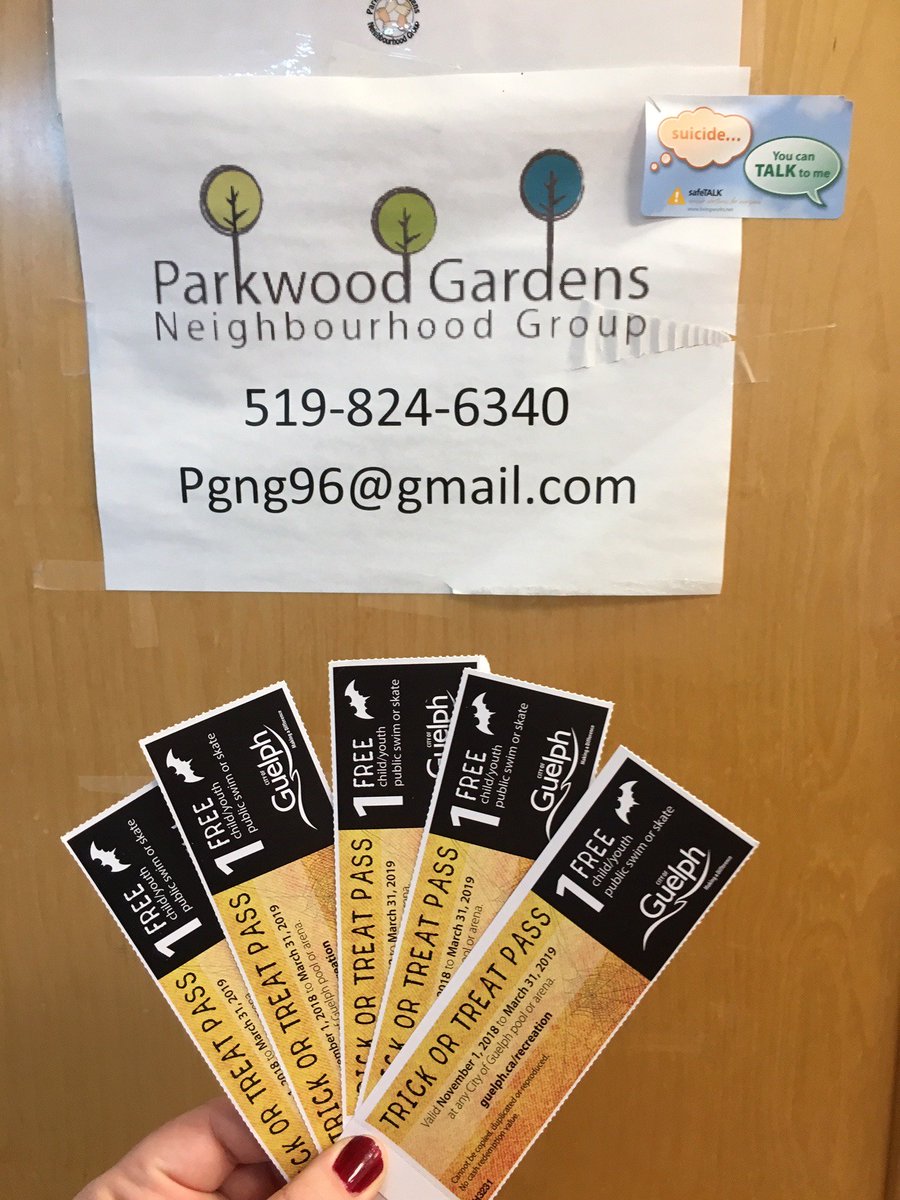 ParkwoodGardens's tweet photo. We have some free swim/skate passes available! They're in the basket outside of the office! 

#ParkwoodGardens #Guelph #GNSC #WestEndBestEnd https://t.co/Fcj7RecUIr