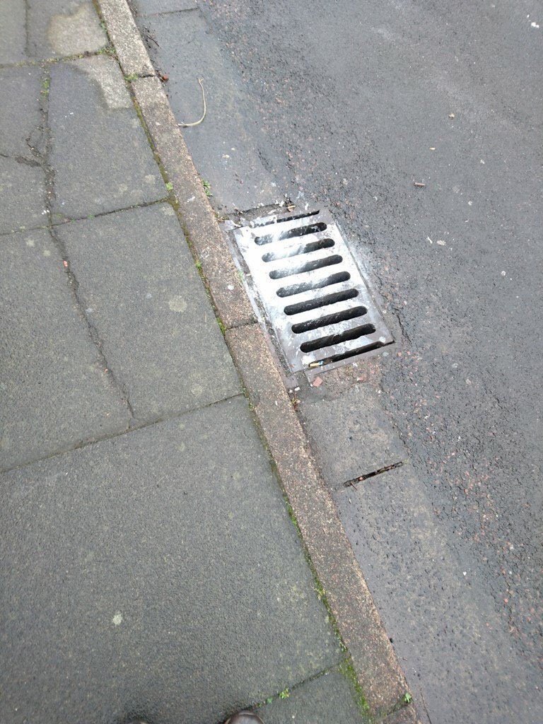 NorthumbrianH2O's tweet photo. Tut, tut..! Spotted by one of our #WaterRangersNW 

These road gully drains are designed to carry rainwater directly into rivers &amp; seas, NOT for plaster mix or paint to be poured down which can harm wildlife &amp; the environment! 

#RainDownTheDrain #BinIt4Beaches #YearOfGreenAction https://t.co/x262qETr2z