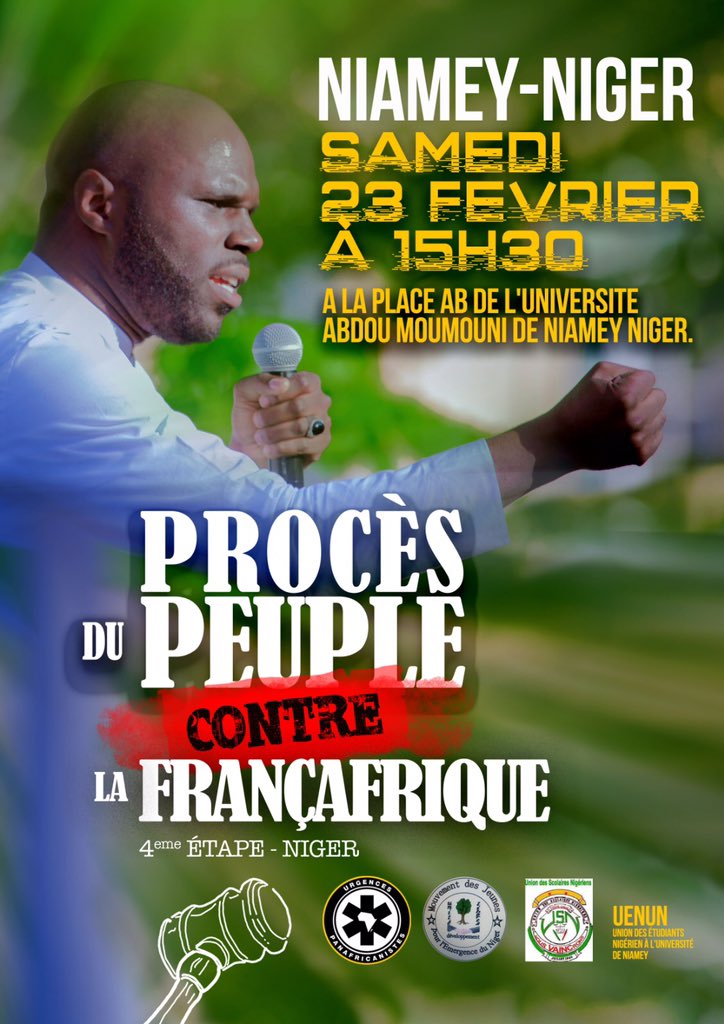 UrgencesPanaf's tweet photo. #News : [ NIGER : A LA RENCONTRE DE LA PRESSE LOCALE !]

Retrouvez aujourd'hui à 16h, @kemiseba à l'université abdou moumini de #Niamey pour une #conferencedepresse! 

Decouvrez quels points essentiels seront abordés !

#Africa #PanAfrican #UrgencesPanafricanistes #FrontAntiCfa https://t.co/Is8AEiDtKS