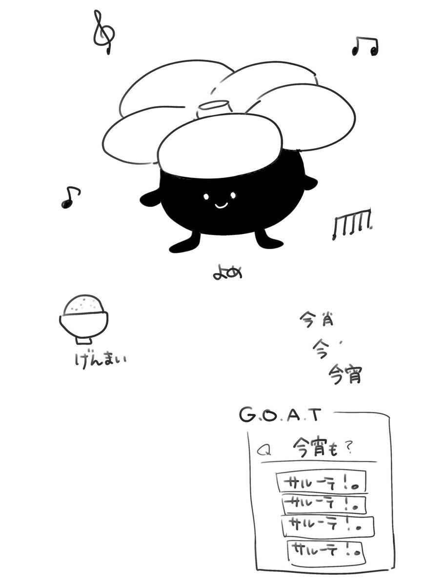筆ならしの落書きです 