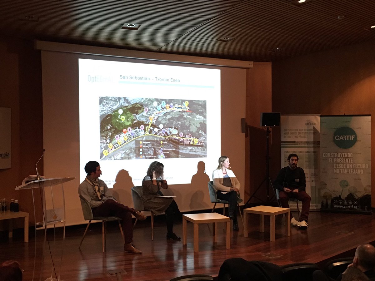 opteemal_EU's tweet photo. It’s time for our Round Table at our conference in @AyuntamientoVLL today to discuss the benefits and support the developed @opteemal_EU platform offers to municipalities by presenting our demo sites! Get more information from our booklet https://t.co/ht2bKwoXuZ #H2020Energy https://t.co/Ak7645kh5l