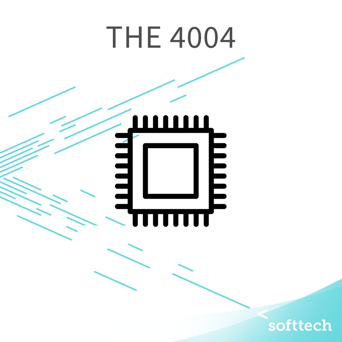 Softtechas's tweet image. İlk mikroişlemcinin 1971 yılında üretilen &quot;The 4004&quot; olduğunu biliyor muydun? 740 KHz hızla işlem yapabiliyordu.🙂 #CodeIsPoetry