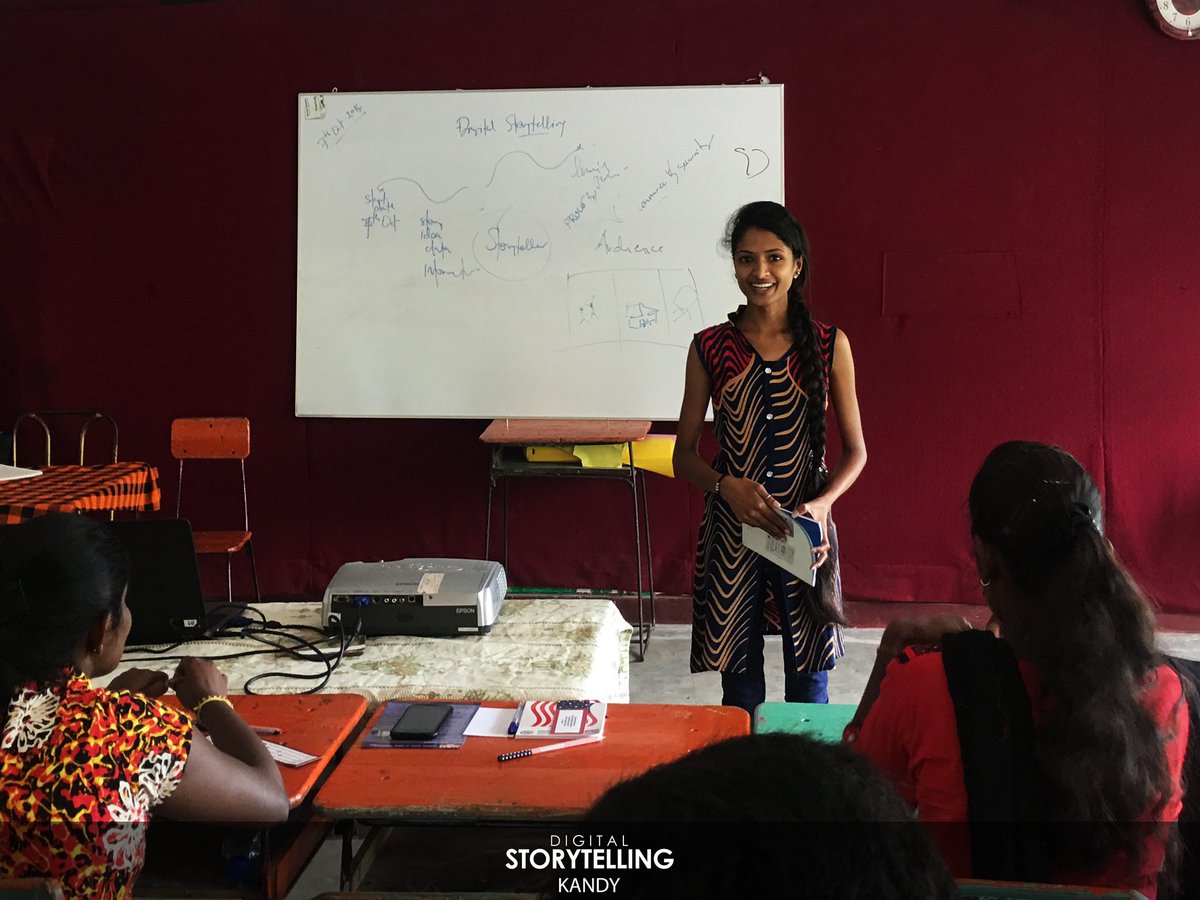 dstjourney's tweet photo. #DSTfellowsKandy sharing their stories following the story boarding session during the launch of #DSTkandy

After training 8 cohorts of storytellers in North, #DSTjourney is expanding to Kandy to empower plantation youth with #CitizenJournalism &amp; #DigitalLiteracy https://t.co/cHoGeBt76k