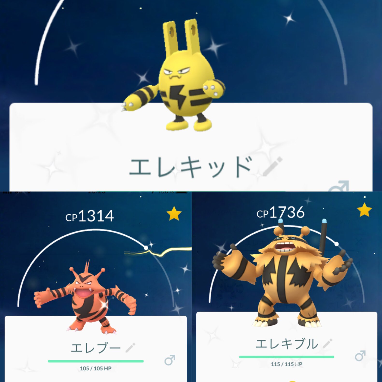 Twitter 上的 Mw Pokemongo Fukuoka そう言えば 二つ目の 色違いエレキッド が 来てくれたので 色違いエレブー 色違いエレキブル へと 進化 図鑑登録 完了です エレキブル 微妙に わかりづらいなぁ ポケモンgo T Co Cy2dmcc0tg Twitter 上的 Mw Pokemongo Fukuoka そう言えば 二つ目の 色違いエレキッド が 来てくれたので 色違いエレブー 色違いエレキブル へと 進化 図鑑登録 完了です エレキブル 微妙に わかりづらいなぁ ポケモンgo T Co Cy2dmcc0tg