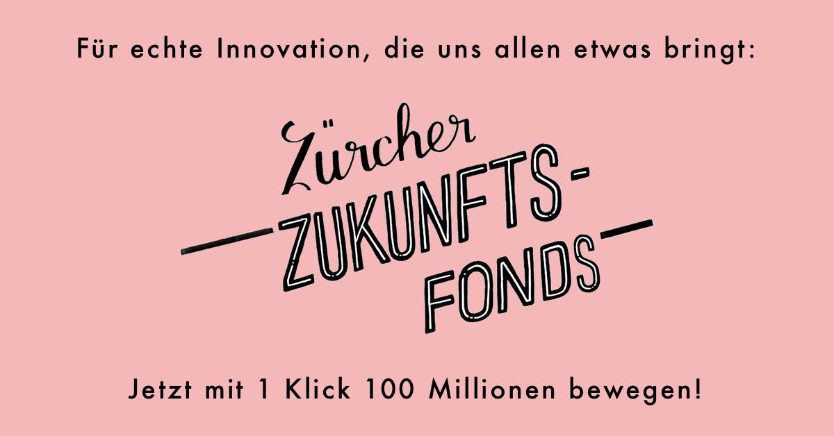 Der💰Zürcher Zukunftsfonds💰 soll 100 Mio bereitstellen für junge Unternehmen, die an den Dingen arbeiten, die wirklich wichtig sind, #ClimateChange &amp; friends. Damit das gut kommt, braucht's *bis morgen* deine Stimme: zuerich-mitgestalten.ch/zukunftsfonds —🚀let's go!🌿 
#startups #innovation