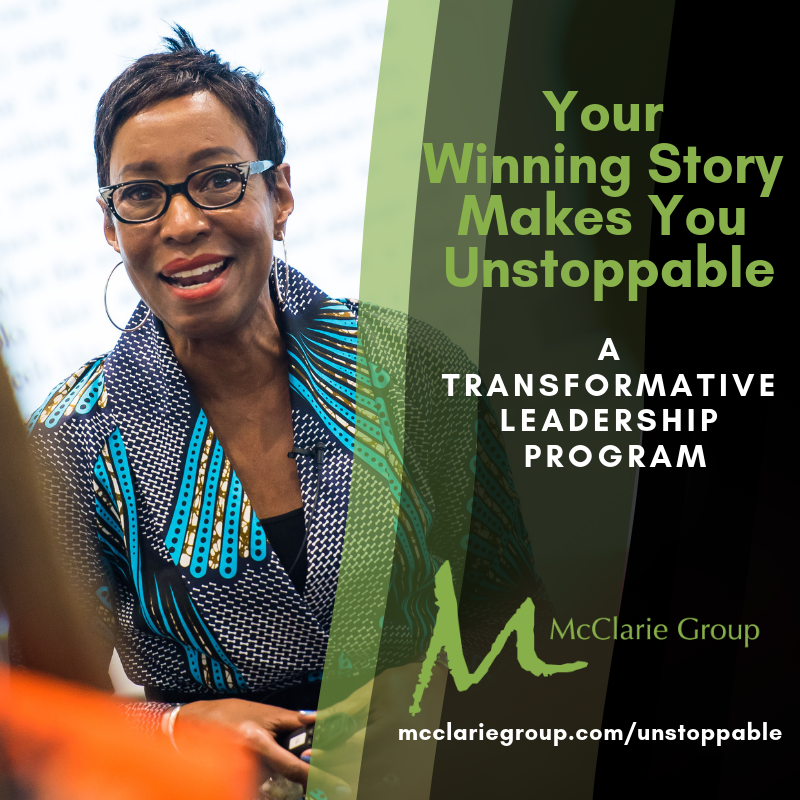 Ready to move your career forward? Great! Let’s do it. My new 2-day workshop &amp; 6-week follow-up will transform your career &amp; your life. RSVP mcclariegroup.com/unstoppable by 3/30 for a 10% discount. #career #csuite #storytelling #knowyourvalue #esp #unstoppable #yourwinningstory